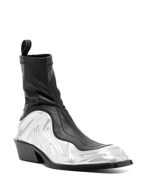 versace solare boots|Versace Solare Leather Sock Boots .